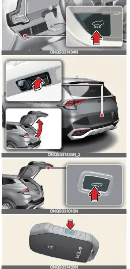 Kia Sportage PHEV 2023 Power Liftgate and Smart Liftgate with Auto Open User Guide-01