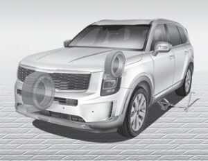 Kia-Telluride-2022 If-You-Have-a-Flat-Tire-(with Spare Tire)-and-Towing-User-Guide-07