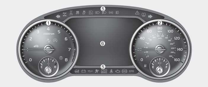 Kia Telluride Instrument Cluster And Lcd Display User Guide Auto