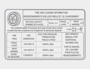 Kia Telluride 2022 Vehicle Load Limit and Vehicle Weight User Guide01