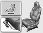 Kia Telluride 2023 Front Seat Adjustment for Manual Seat, Front Seat Adjustment for Power Seat and Lumbar Stabilization System User Guide-01