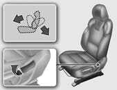 Kia Telluride 2023 Front Seat Adjustment for Manual Seat, Front Seat Adjustment for Power Seat and Lumbar Stabilization System User Guide-02