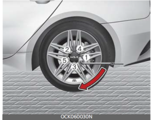 KiaStinger-2023-If-You-Have-a-Flat-Tire- (With-Spare-Tire)-User-Guide-11