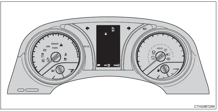 Toyota Camry 2023 Instrument cluster system FIG (1)