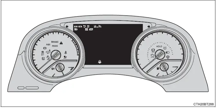Toyota Camry 2023 Instrument cluster system FIG (2)