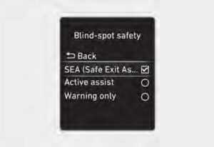 Hyundai Elantra Hybrid 2023 Safe Exit Assist (SEA) User Guide 3