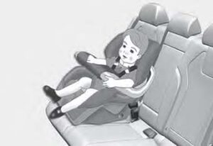 NEVER install a child or infant restraint in the front passenger’s seat2