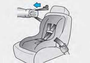 NEVER install a child or infant restraint in the front passenger’s seat9