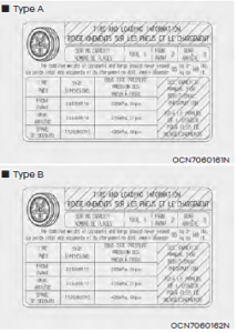 Tire Loading Information Label1