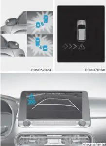 Hyundai Kona-EV 2023 Rear Cross-Traffic Collision-Avoidance Assist (RCCA) User Guide 6
