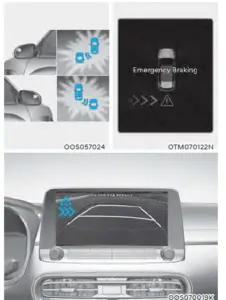 Hyundai Kona-EV 2023 Rear Cross-Traffic Collision-Avoidance Assist (RCCA) User Guide 7