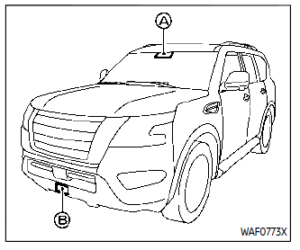 Nissan ARMADA 2022 Automatic Emergency Braking (AEB) with pedestrian detection system and Intelligent Forward Collision Warning User Guide 1