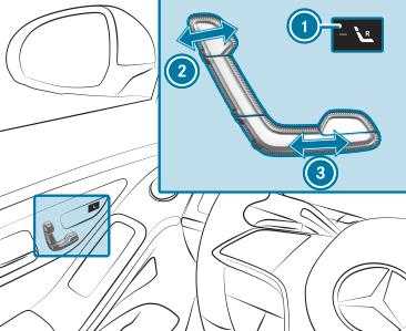 Mercedes-Benz S-CLASS SEDAN 2023 Adjusting The 4-Way lumbar Support User 10