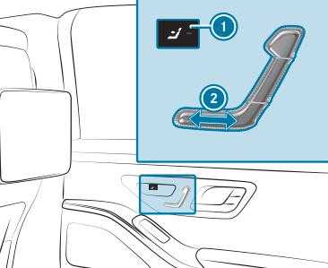 Mercedes-Benz S-CLASS SEDAN 2023 Adjusting The 4-Way lumbar Support User 7