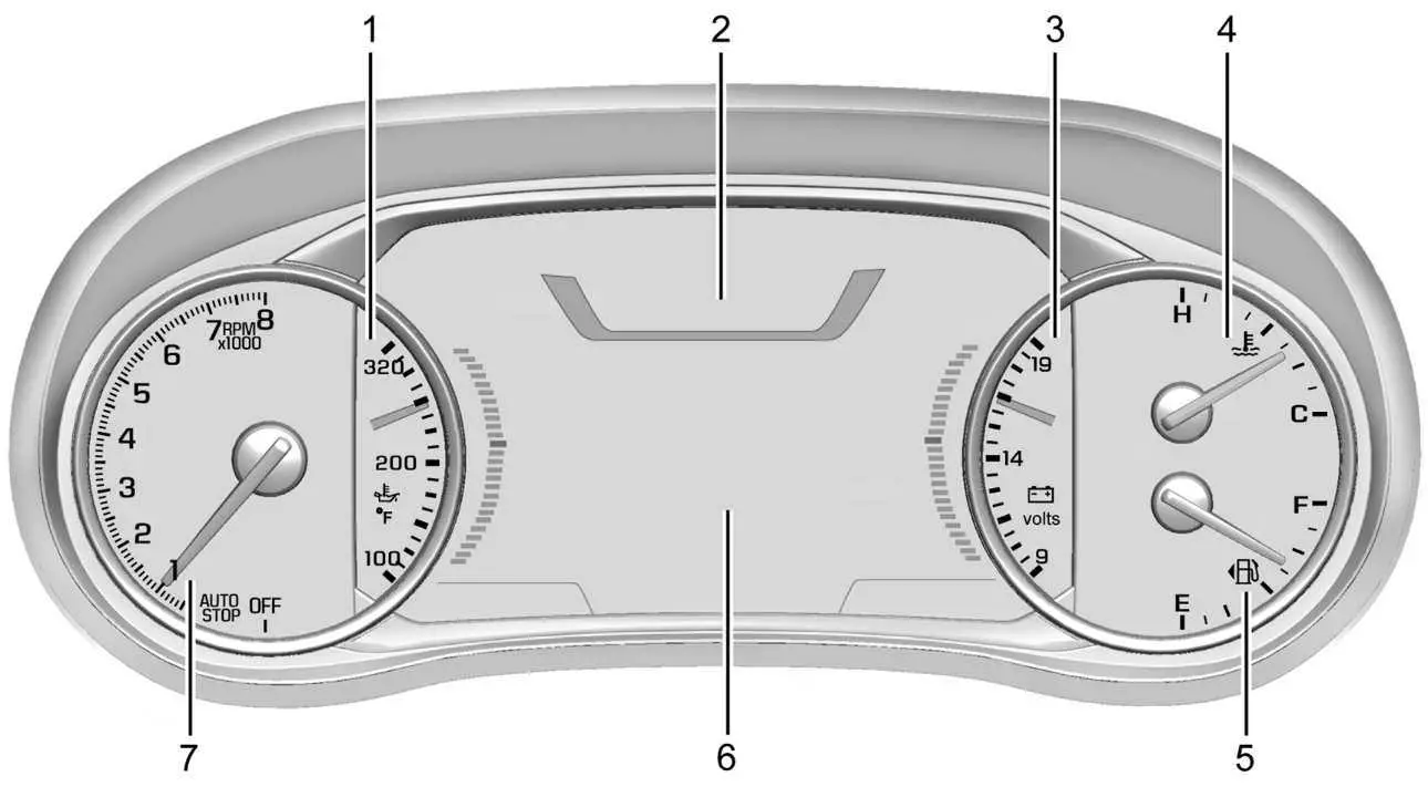 Chevrolet Blazer 2023 Instrument Cluster (Base Level) User Guide 03