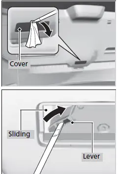 Honda Civic Hatchback 2022 If You Cannot Unlock the Fuel Fill Door User Manual 02