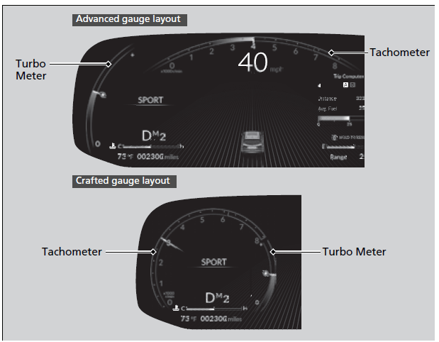 ACURA MDX 2023 Display Gauges and Indicators User Guide 47