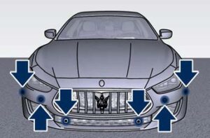 Introduction for Maserati Ghibli 2023 Park Assist User Manual-02