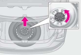 Lexus ES250 2023 Spare Tire Replacement User Manual 07
