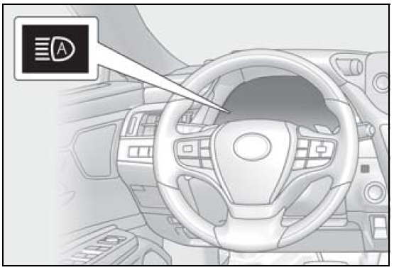 Lexus ES350 2022 Headlight Switch and High Beam User Manual 07