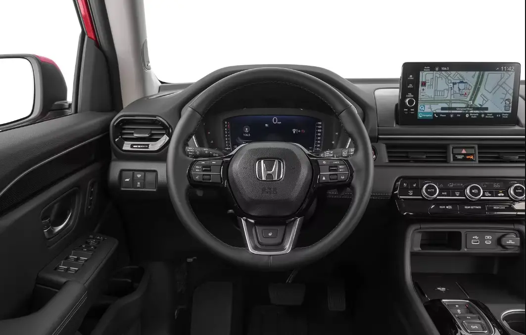 2023 - 2024-Honda-Pilot-Specs-Price-Features-Milage-(brochure)-Panaromic-Steering Wheel