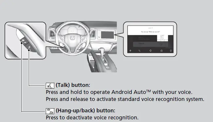 Honda HR-V 2019 Android AutoTM User Manual 02Honda HR-V 2019 Android AutoTM User Manual 02