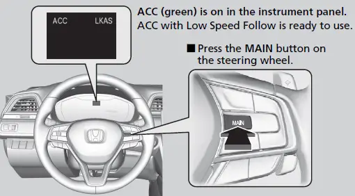 2021 Honda Insight Smart Cruise Control (SCC) Instructions 02