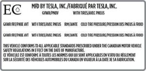 2022 Tesla Model X Specifications Guidelines FIG (10)