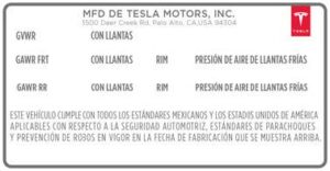 2022 Tesla Model X Specifications Guidelines FIG (11)