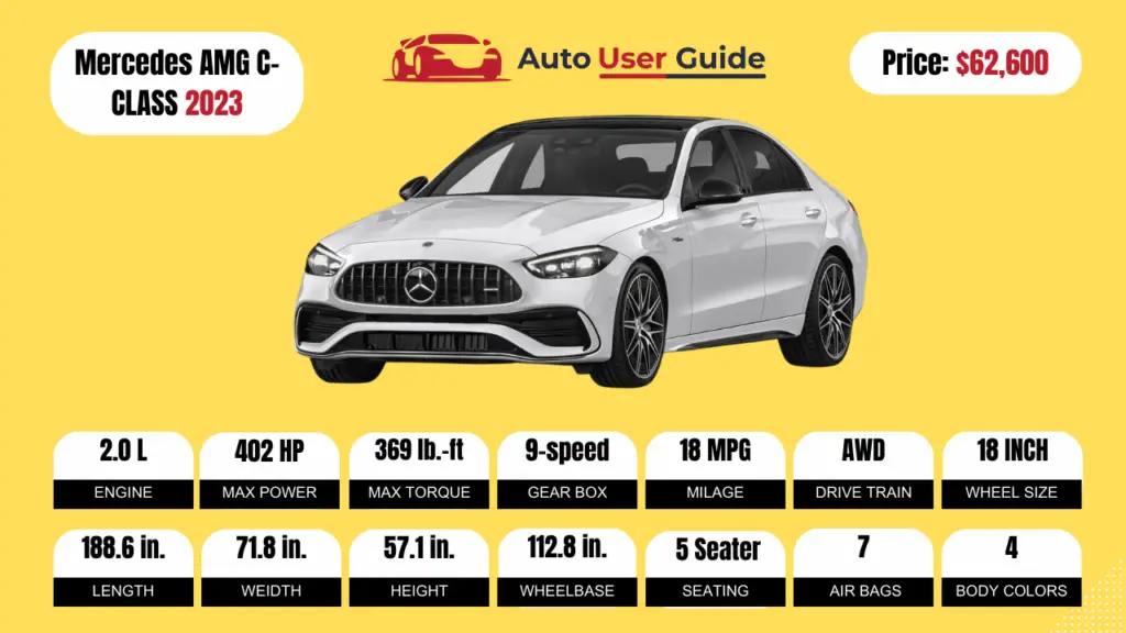 2023 Mercedes AMG CCLASS Review, Price, Features and Mileage (Brochure