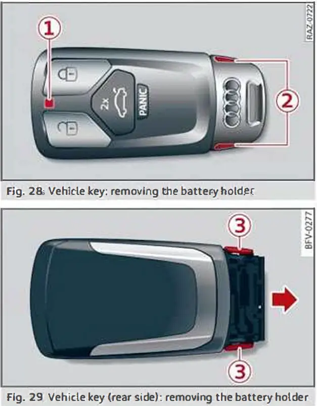 2023 Audi A5 Keys and Smart key 10