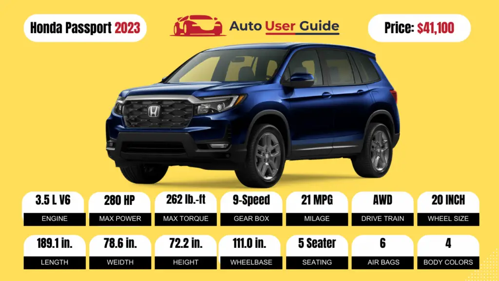 2023 2024 Honda Passport Review, Price, Features, Mileage (Brochure