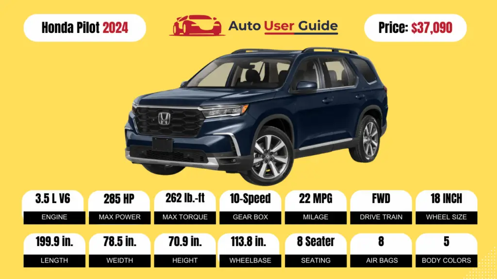 2024 Honda Pilot Review, Price, Features, Mileage (Brochure) Auto