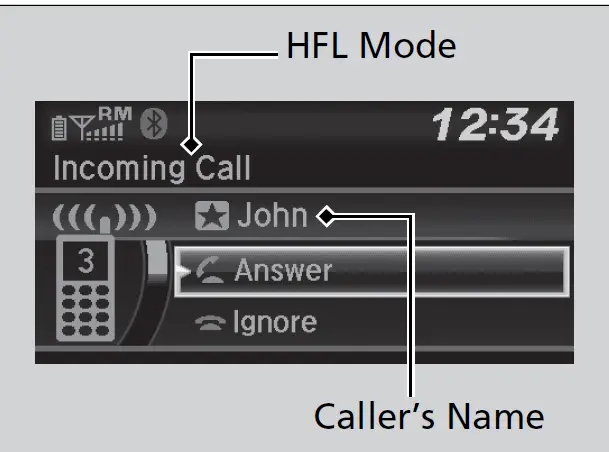 Honda HR-V 2019 Making a Call User Manual 05