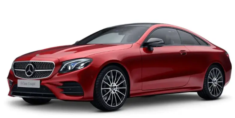 Mercedes-Benz-E-Class-Coupe-Red-Metallic