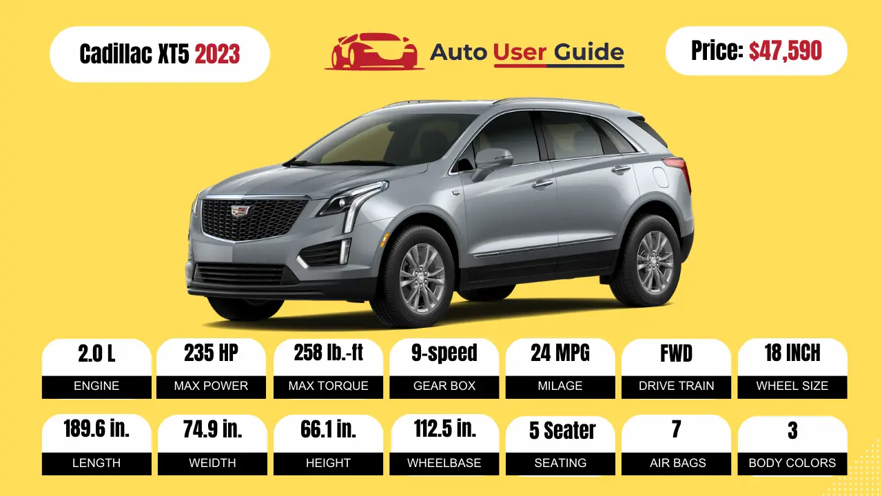 2023 Cadillac XT5 Specs, Price, Features, Mileage (Brochure)-featured