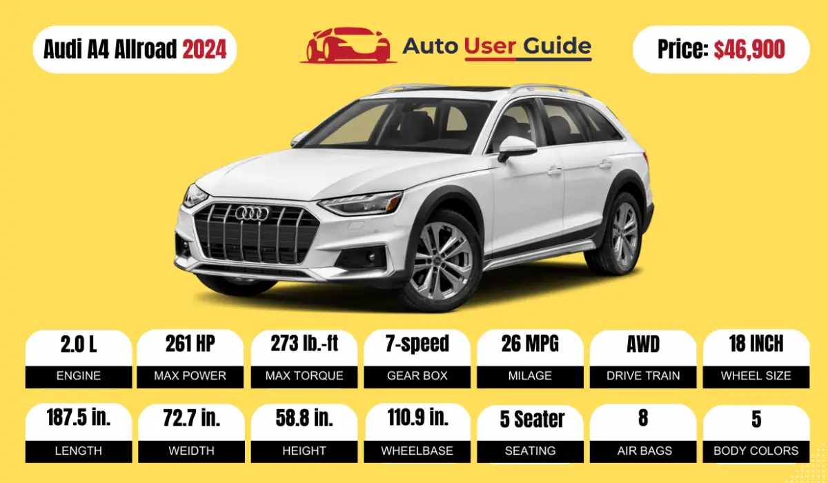 2024 Audi A4 allroad Spésifikasi, Harga, Fitur, Mileage sareng Ulasan