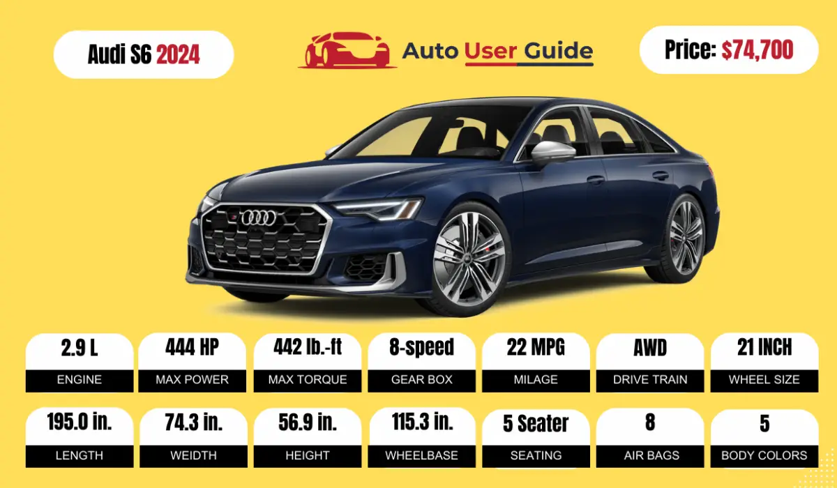 2024 Audi S6 Sedan Teknik Özellikler, Fiyat, Özellikler, Kilometre ve