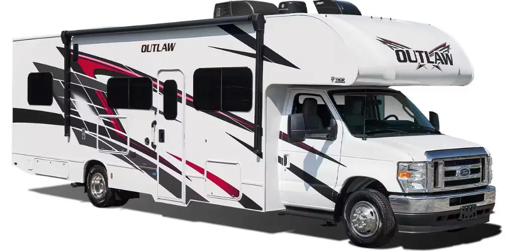 2024-Thor-Outlaw-Class-C-Specs-Price-Features-Mileage and-Review-Red Ryder