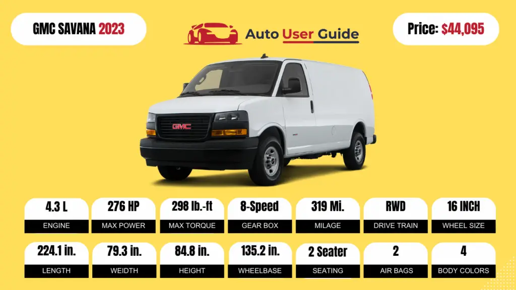 2023 2024 GMC SAVANA Specs, Price, Features, Mileage and Review