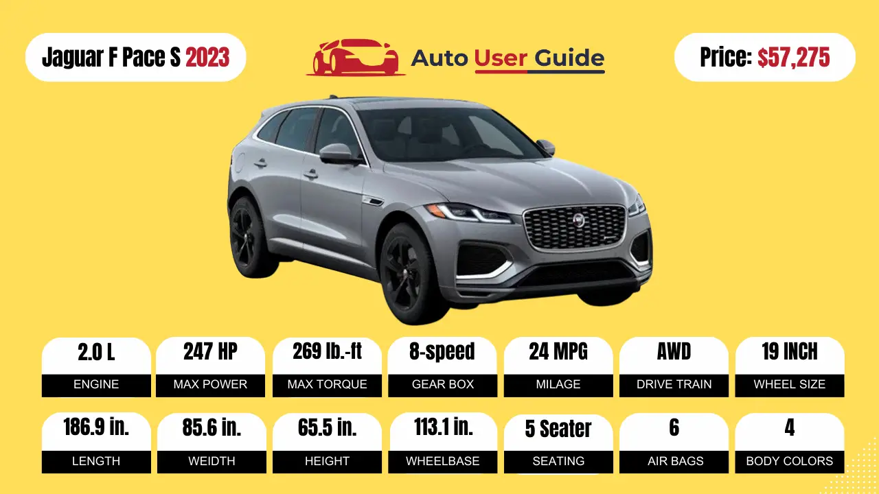 2023 Jaguar F Pace S-Specs-Price-Features-Mileage and Review-featured