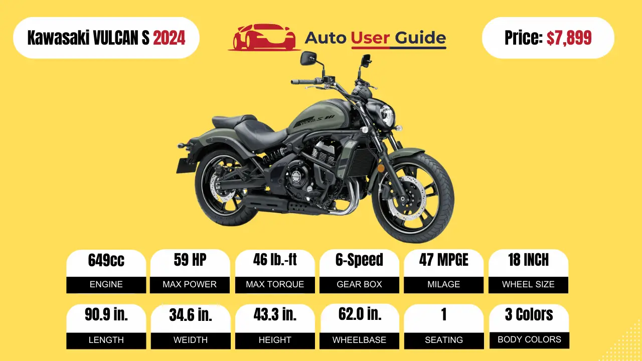 2024 Kawasaki VULCAN S Specs, Price, Mileage And Review - Auto User Guide