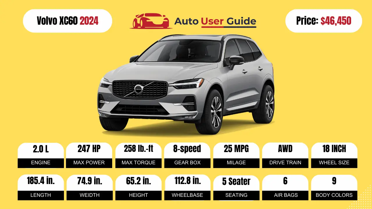 2024 Volvo XC60 Specs, Price, Features, Mileage and Review Auto User
