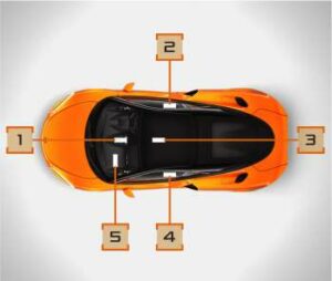 2021 McLaren GT Keys and Smart Key 15