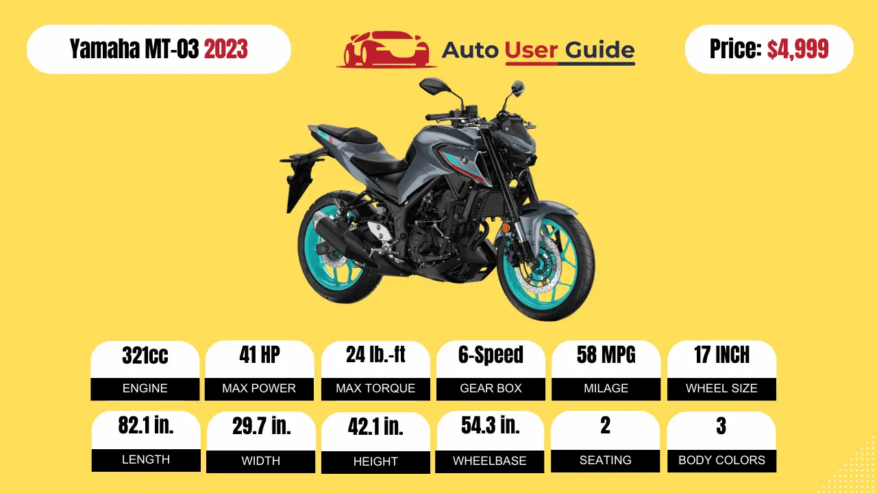 2023 Yamaha MT-03-Specs-Price-Mileage And Review-Featured