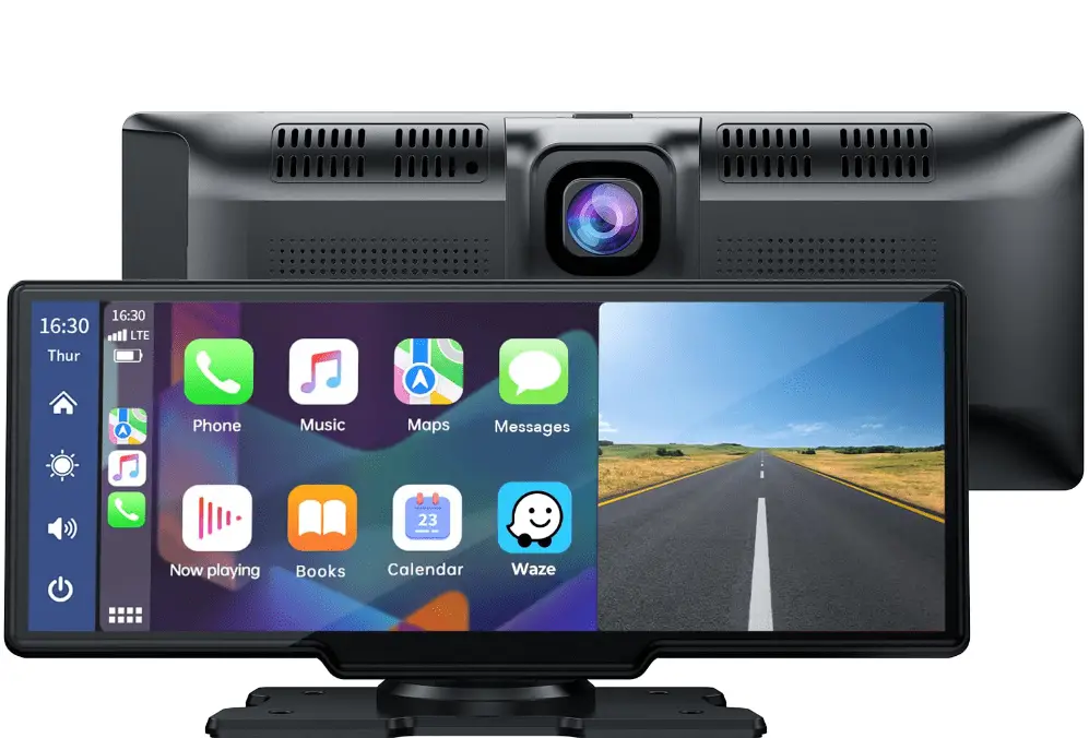 9.26-Wireless-Car-Stereo-Apple-Carplay-with-2.5K-Dash-Cam-1080P-Backup-Camera-Portable-Touchscreen-GPS-Navigation-for-Car-Car-Stereo-Receiver-with-Bluetooth-AirPlay-AUX-FM-Googel-Siri-product