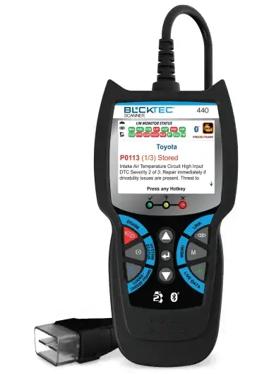 BLCKTEC 440 OBD2 Scanner Diagnotics Tool And Car Code