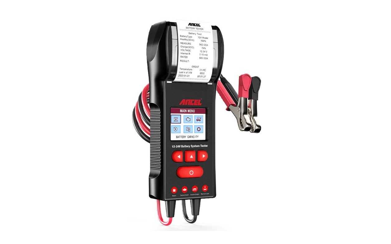 How To Use Ancel Bst600 Car Battery Tester With Printer Auto User Guide