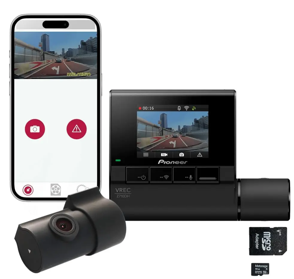 Pioneer-VREC-Z710DH-High-Definition-Dash-Cam-4K-Ultra-HD-Recording-Dual-Channel-GPS-Tracking-Wi-Fi-Connectivity-and-Advanced-Driver-Assistance-Systems