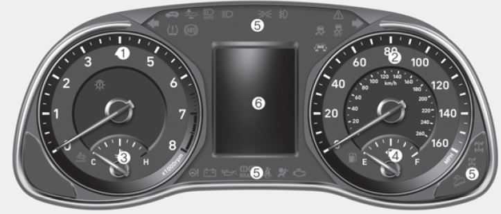 2019-Hyundai-Kona-Instrument-Cluster-System-How-to-use-fig-1